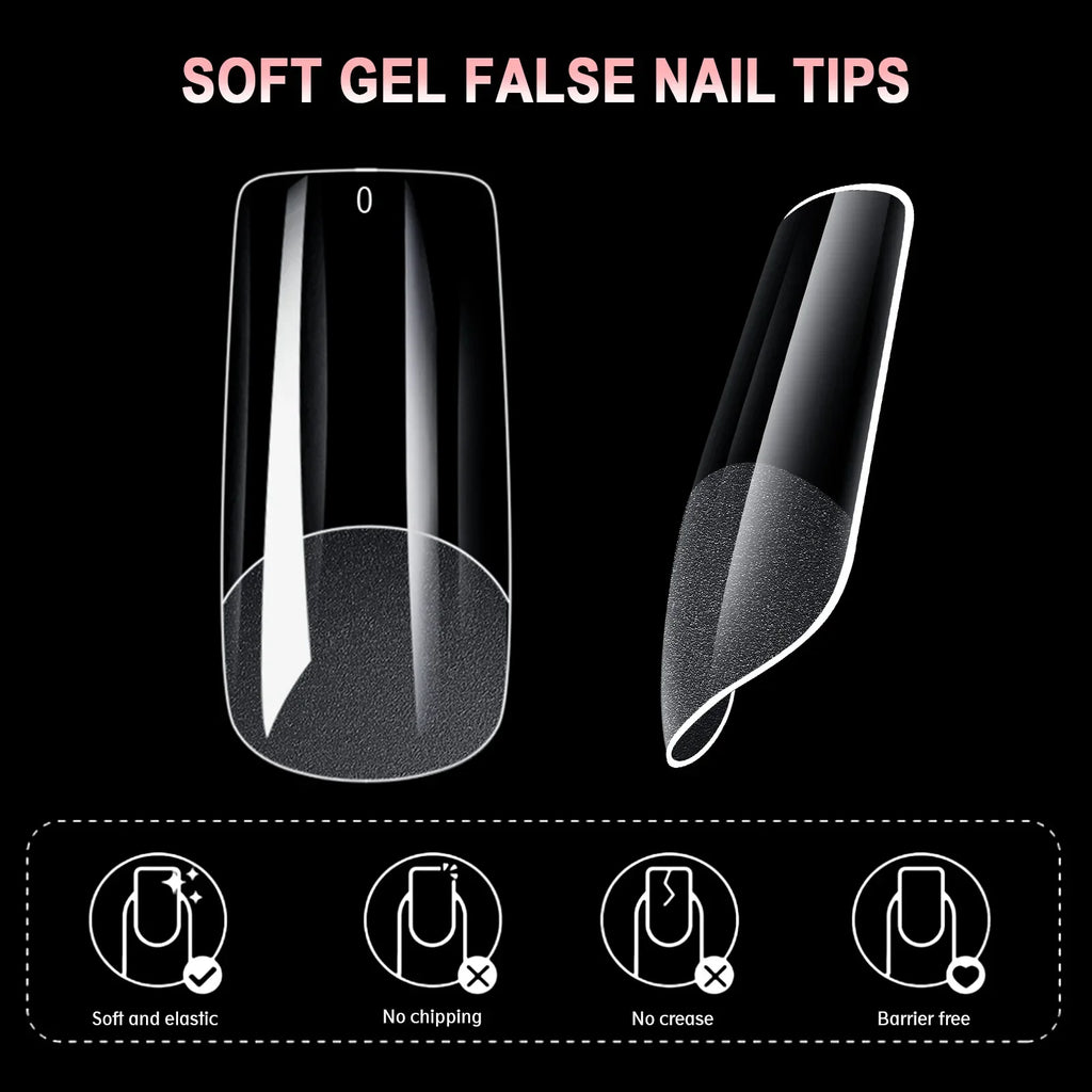 600Pcs Full Cover Press On Fake Nails