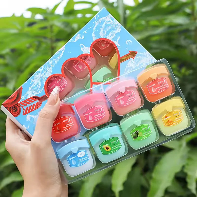 4/6/8pcs Fruit Series Lip Balm Set - Non-sticky & Anti-Cracked Lip Balm